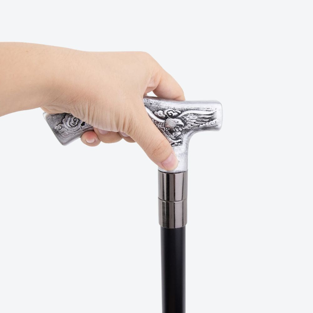 Ornamental Eagle Metal Cane-Bastoni UK