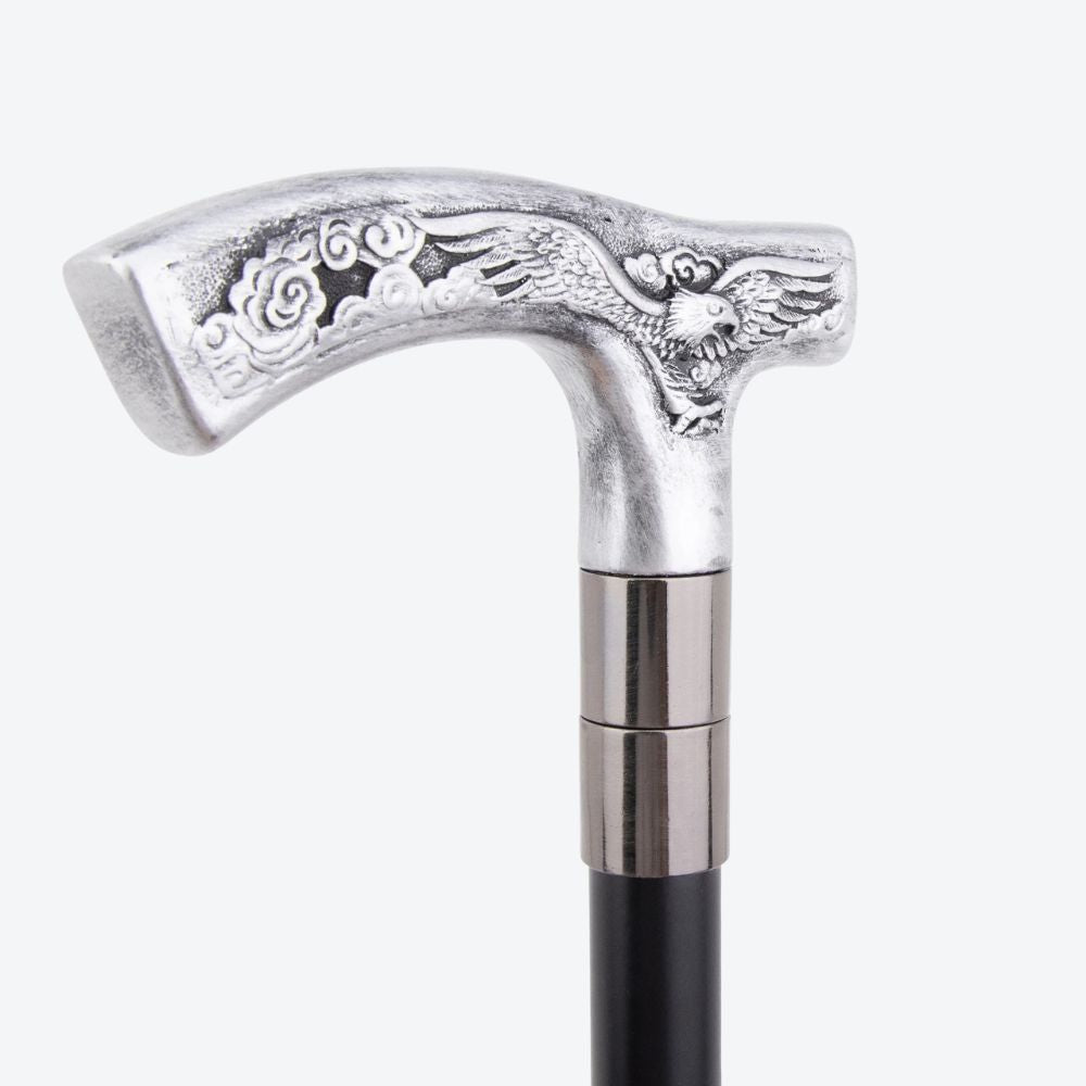 Ornamental Eagle Metal Cane-Bastoni UK