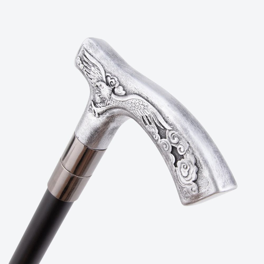 Ornamental Eagle Metal Cane-Bastoni UK
