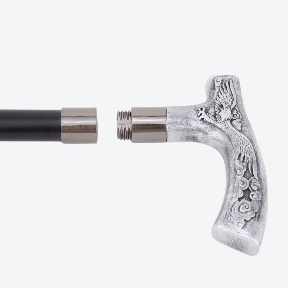 Ornamental Eagle Metal Cane-Bastoni UK