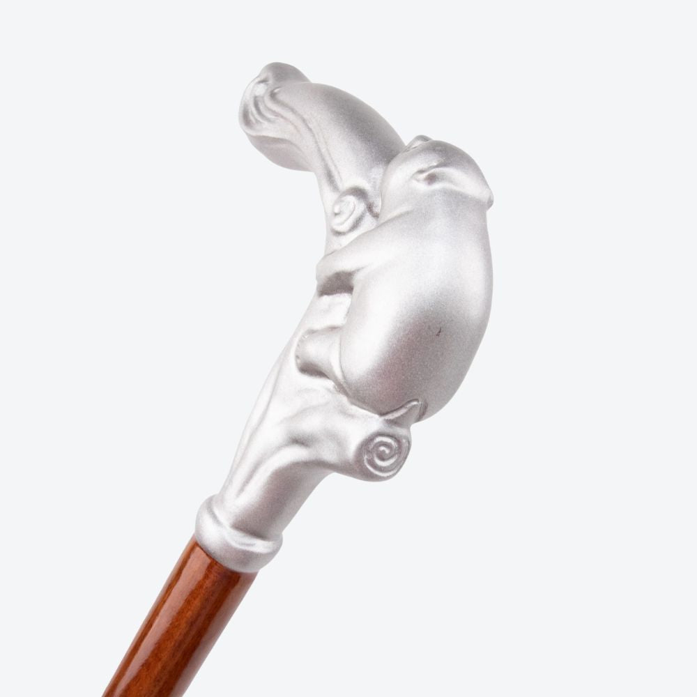 Panda Bear Bamboo Wooden Walking Stick - Bastoni
