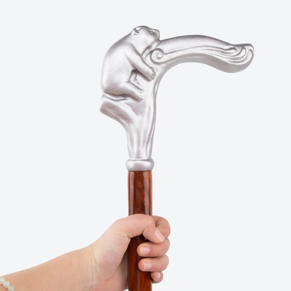 Panda Bear Bamboo Wooden Walking Stick - Bastoni