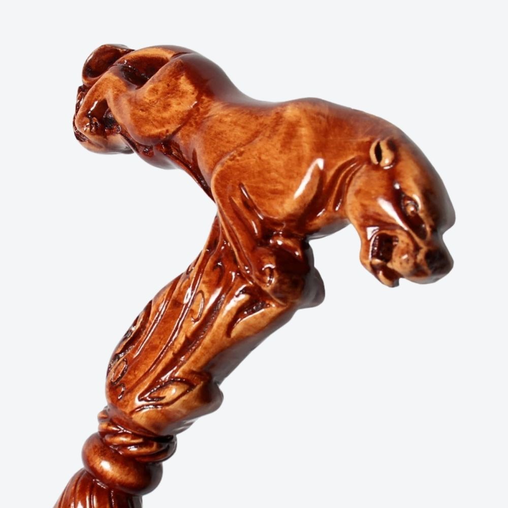 Bastoni Pantera Style German Beech Wood Walking Stick