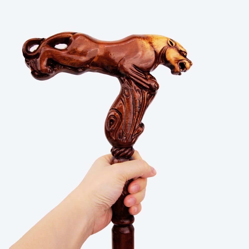 Bastoni Pantera Style German Beech Wood Walking Stick