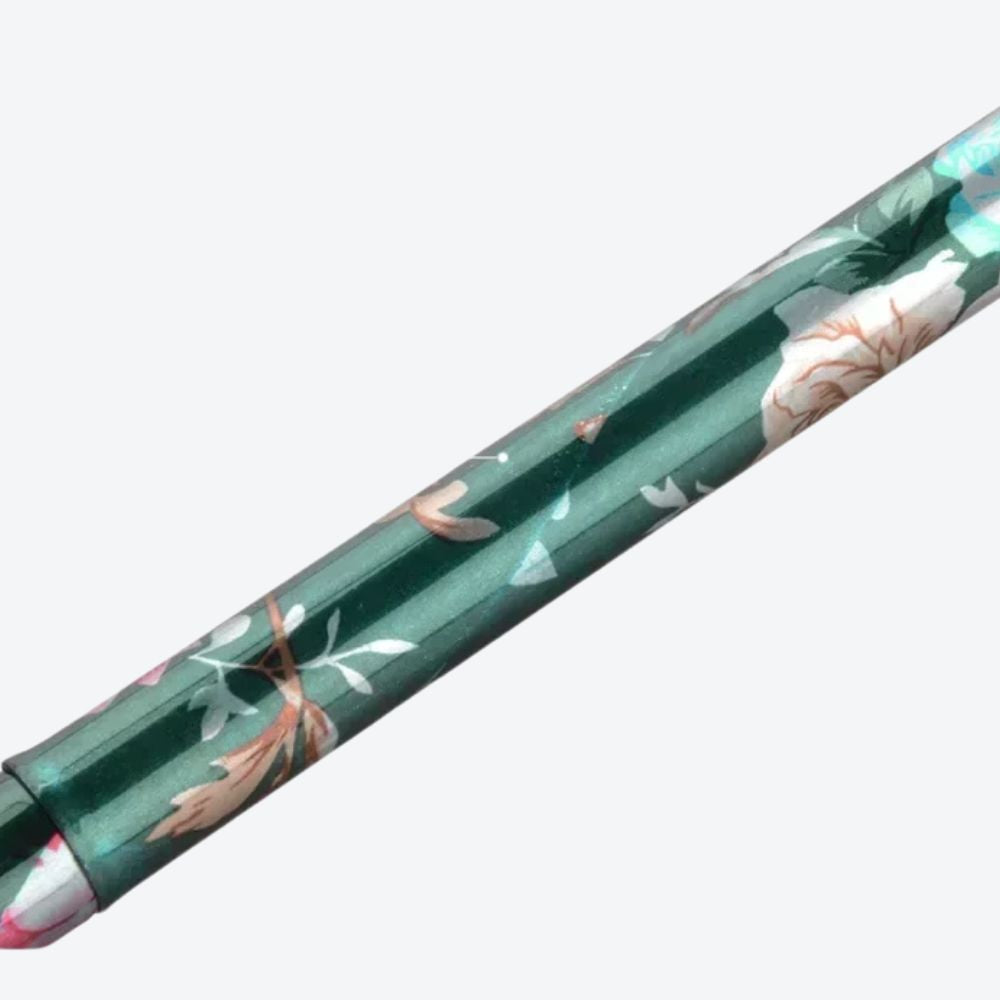 Bastoni Red Flower Garden Folding Women's Walking Stick