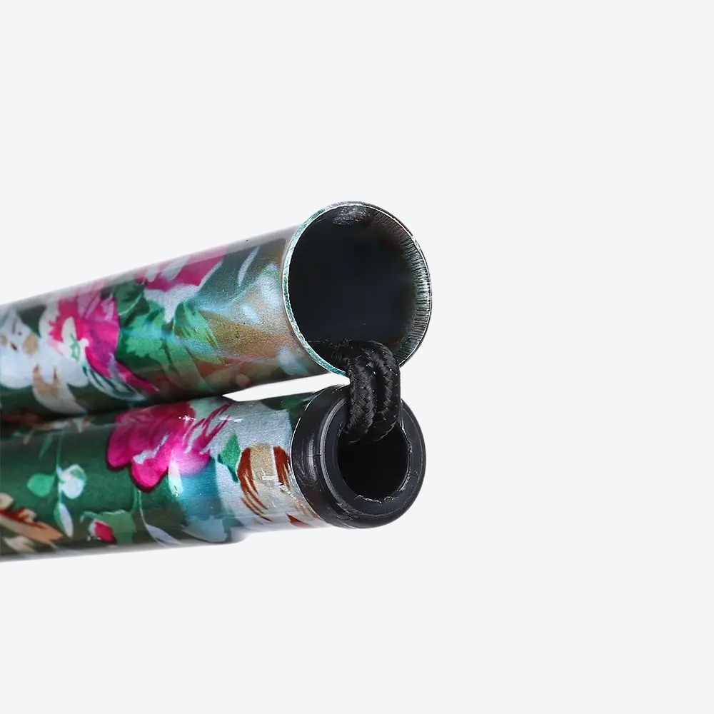 Bastoni Red Flower Garden Folding Women's Walking Stick