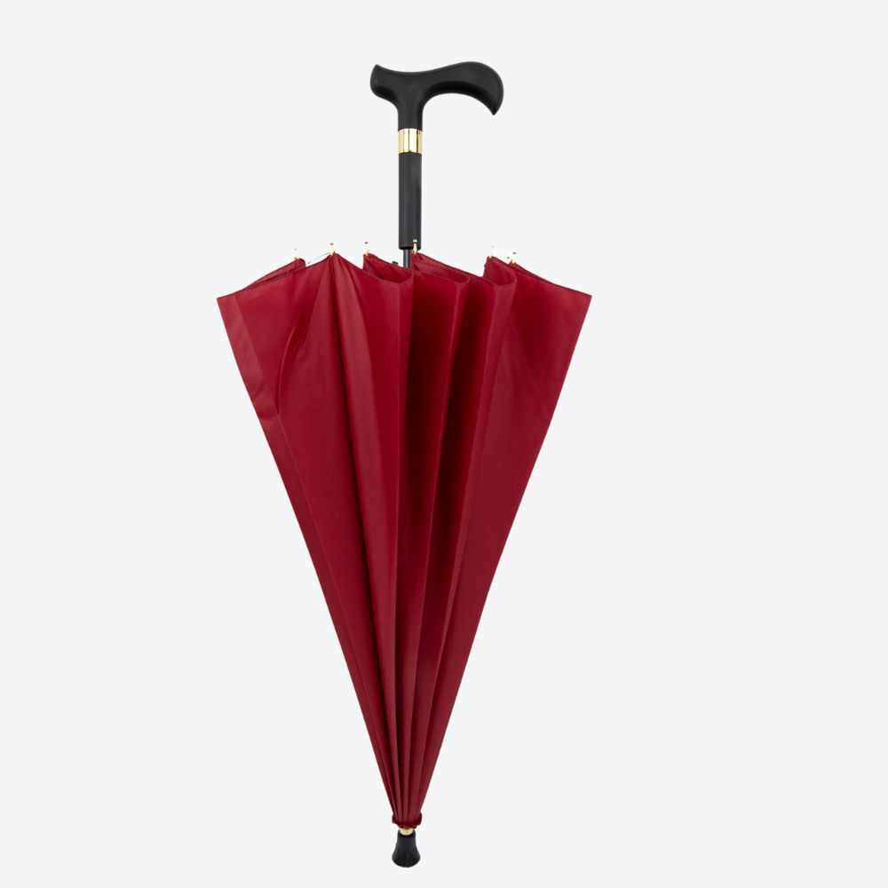 Bastoni Red Windproof Umbrella Cane