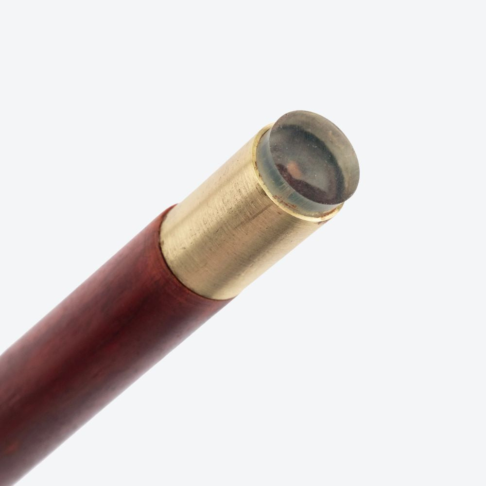 Reddish Wooden Cane with Bastoni Handle