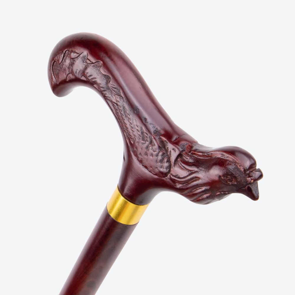 Rooster Country Wooden Cane-Bastoni UK