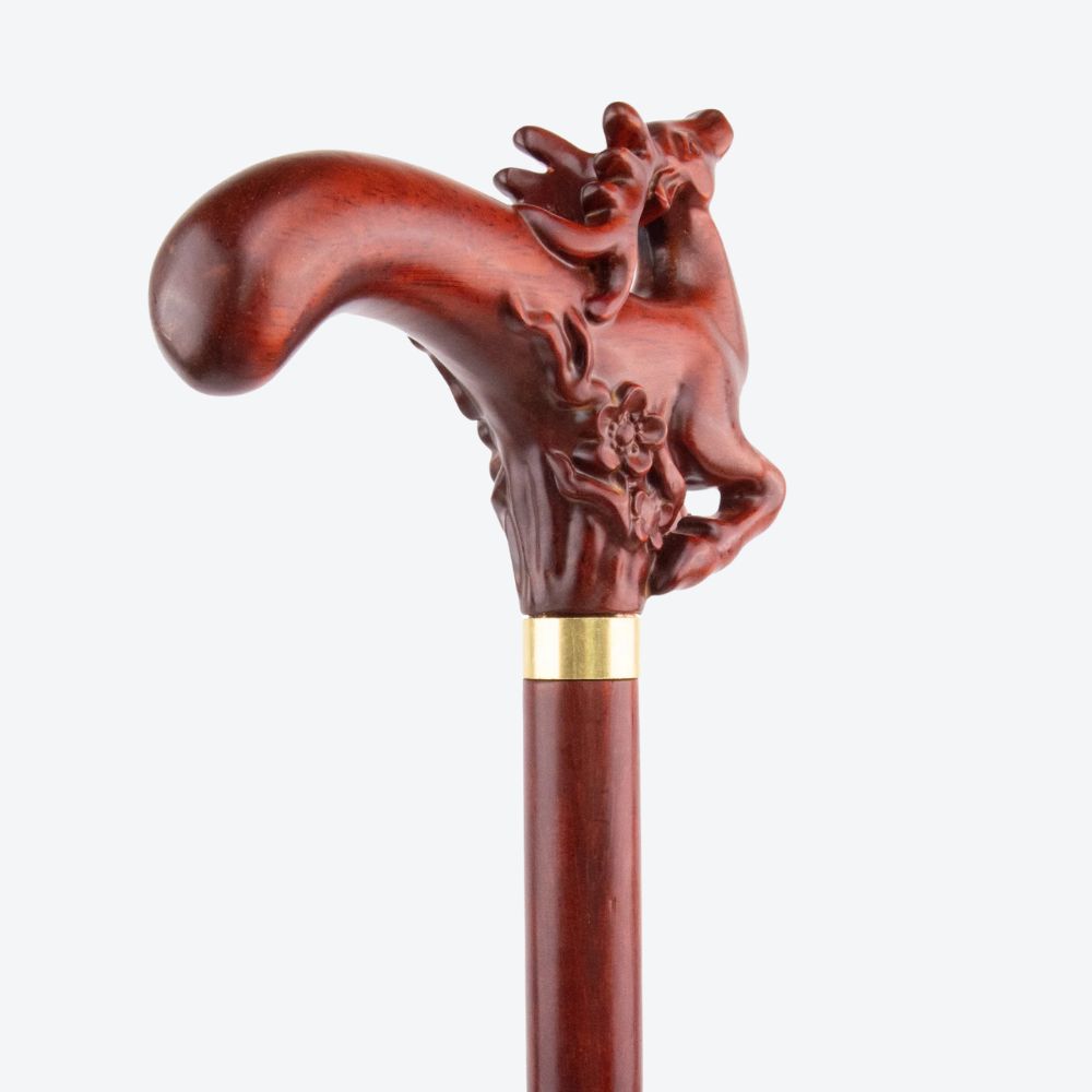 Royal Deer Wooden Walking Stick - Bastoni