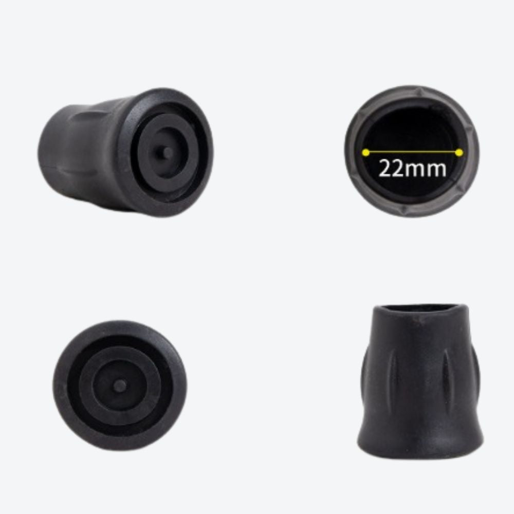 Rubber Tip, 22 mm Diameter, Black-Bastoni UK