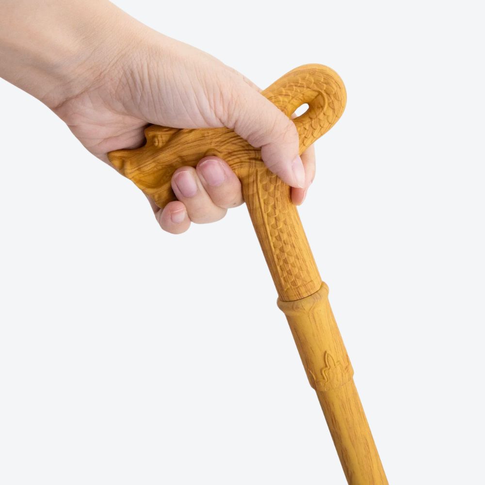 Sculpted Oriental Dragon Wooden Classic Cane-Bastoni UK