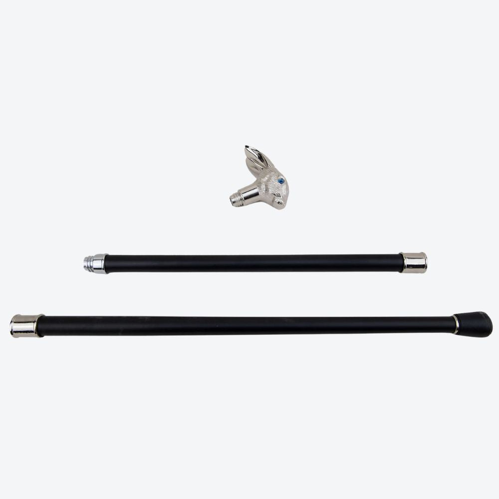 Bastoni Silver Eared Rabbit Metallic Cane
