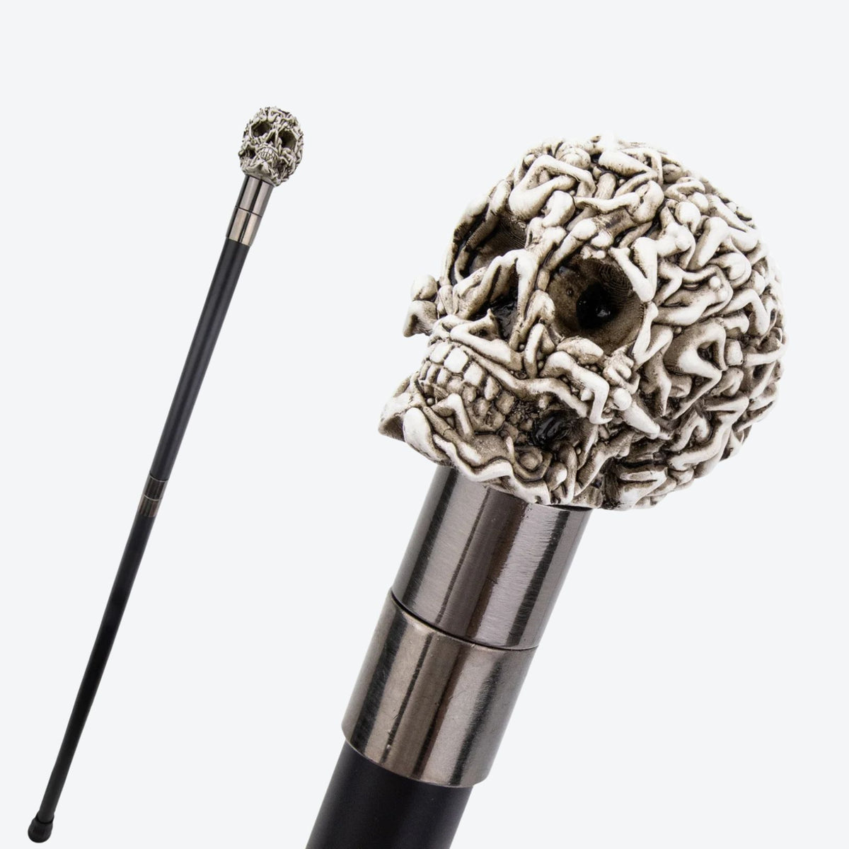 Skull and Bones Metal Cane-Bastoni UK