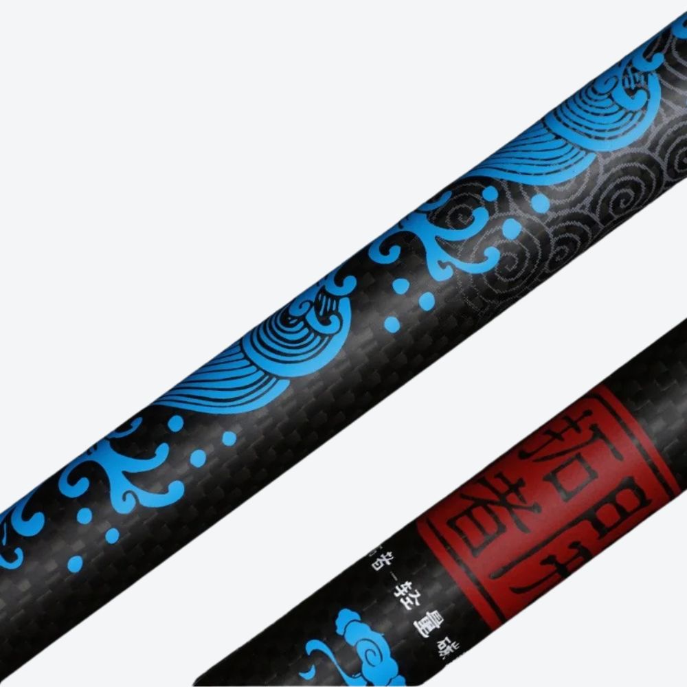 Black Oriental Style Carbon Fiber Walking Stick Lisa Bastoni