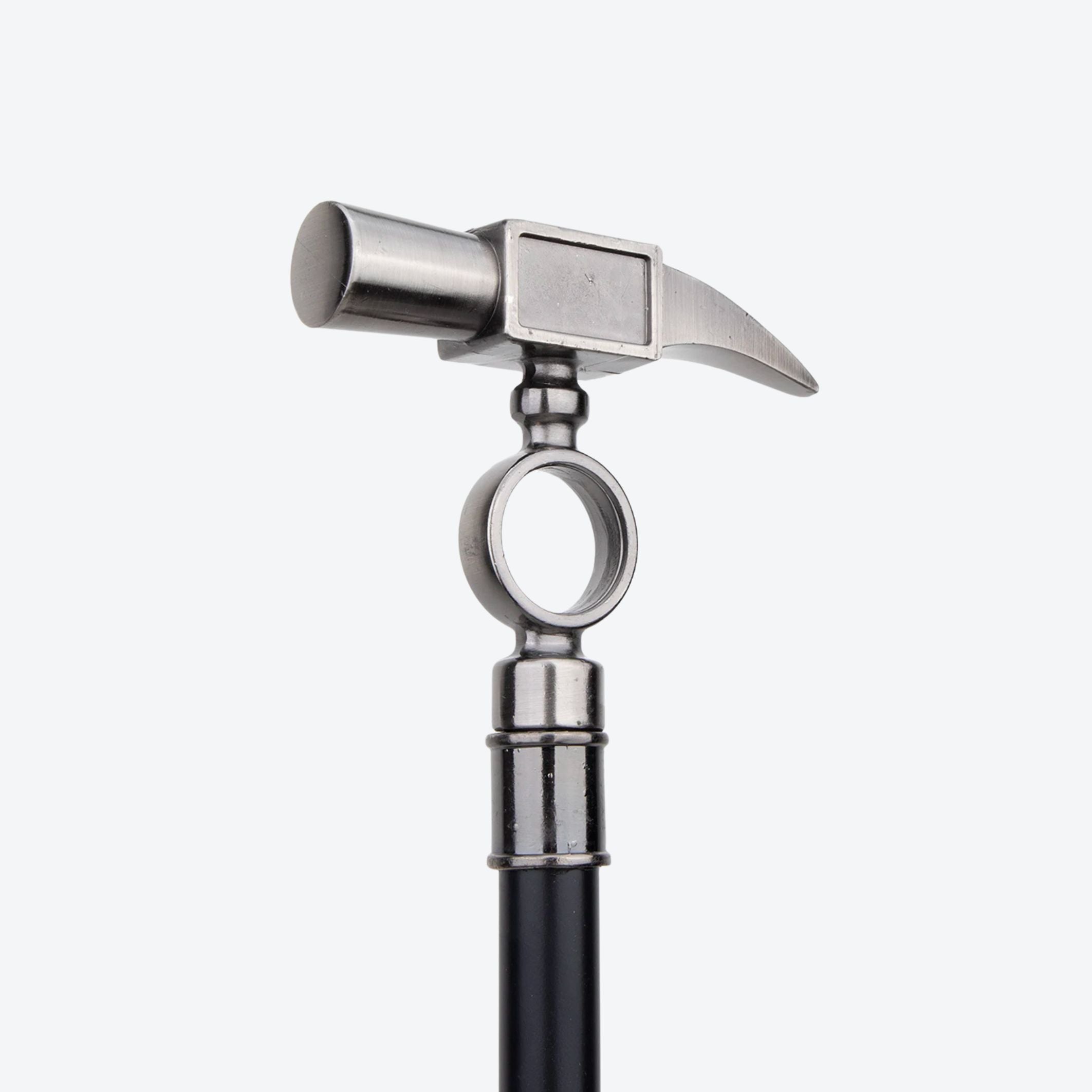 Carpenter's Hammer Cane in Steel - Bastoni