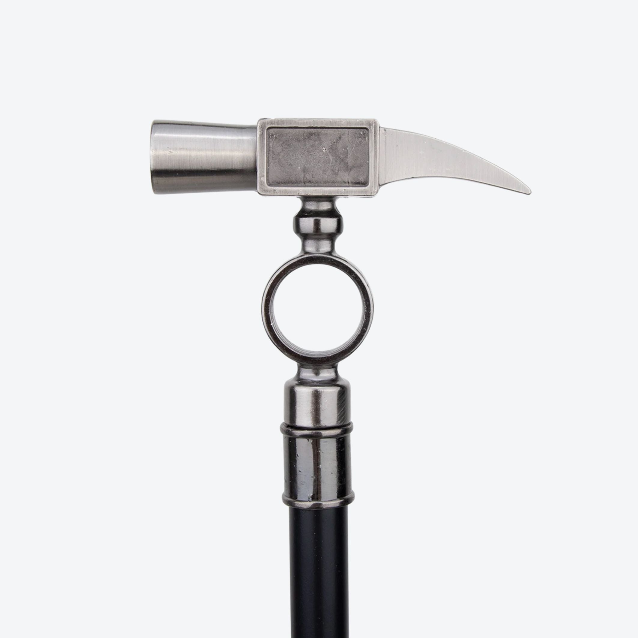 Carpenter's Hammer Cane in Steel - Bastoni