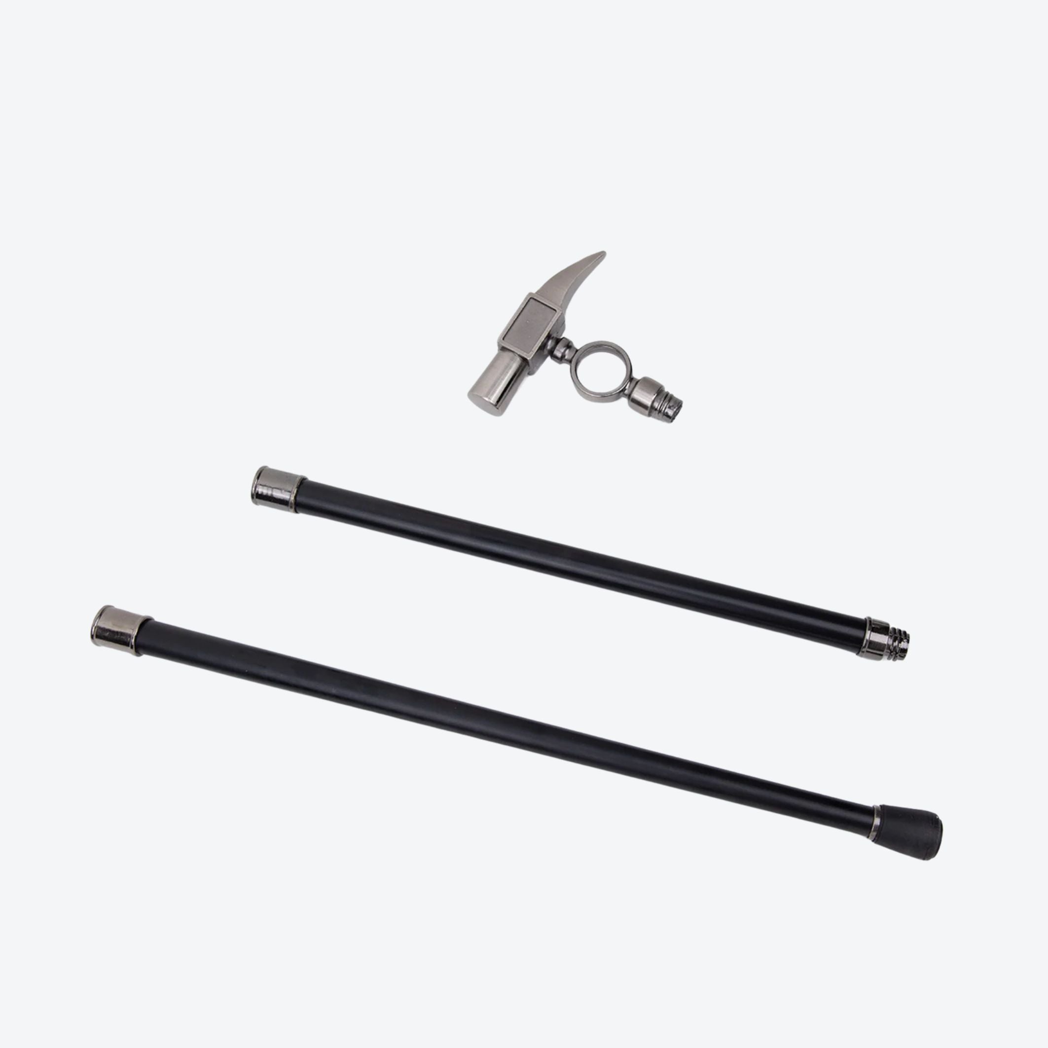 Carpenter's Hammer Cane in Steel - Bastoni