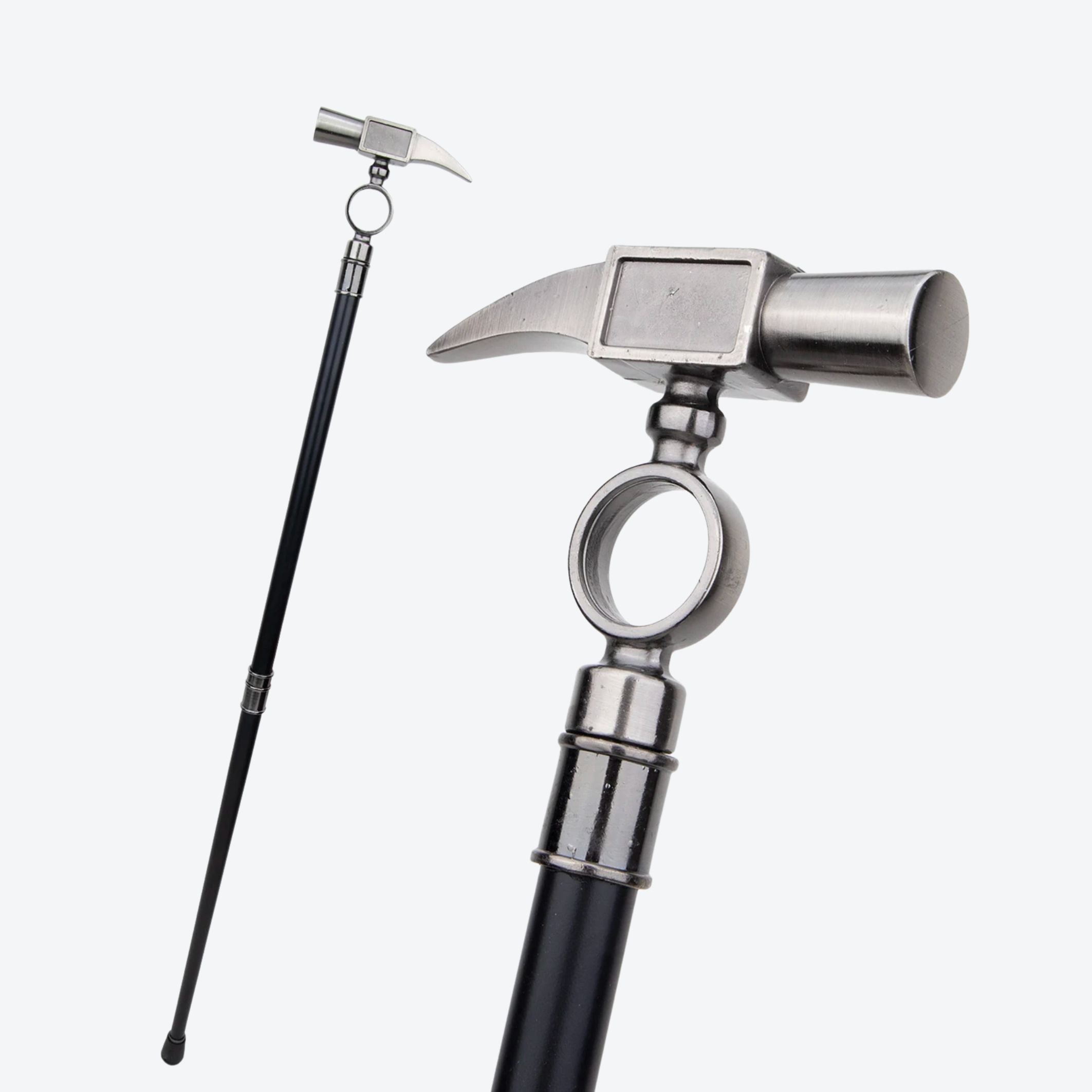Carpenter's Hammer Cane in Steel - Bastoni