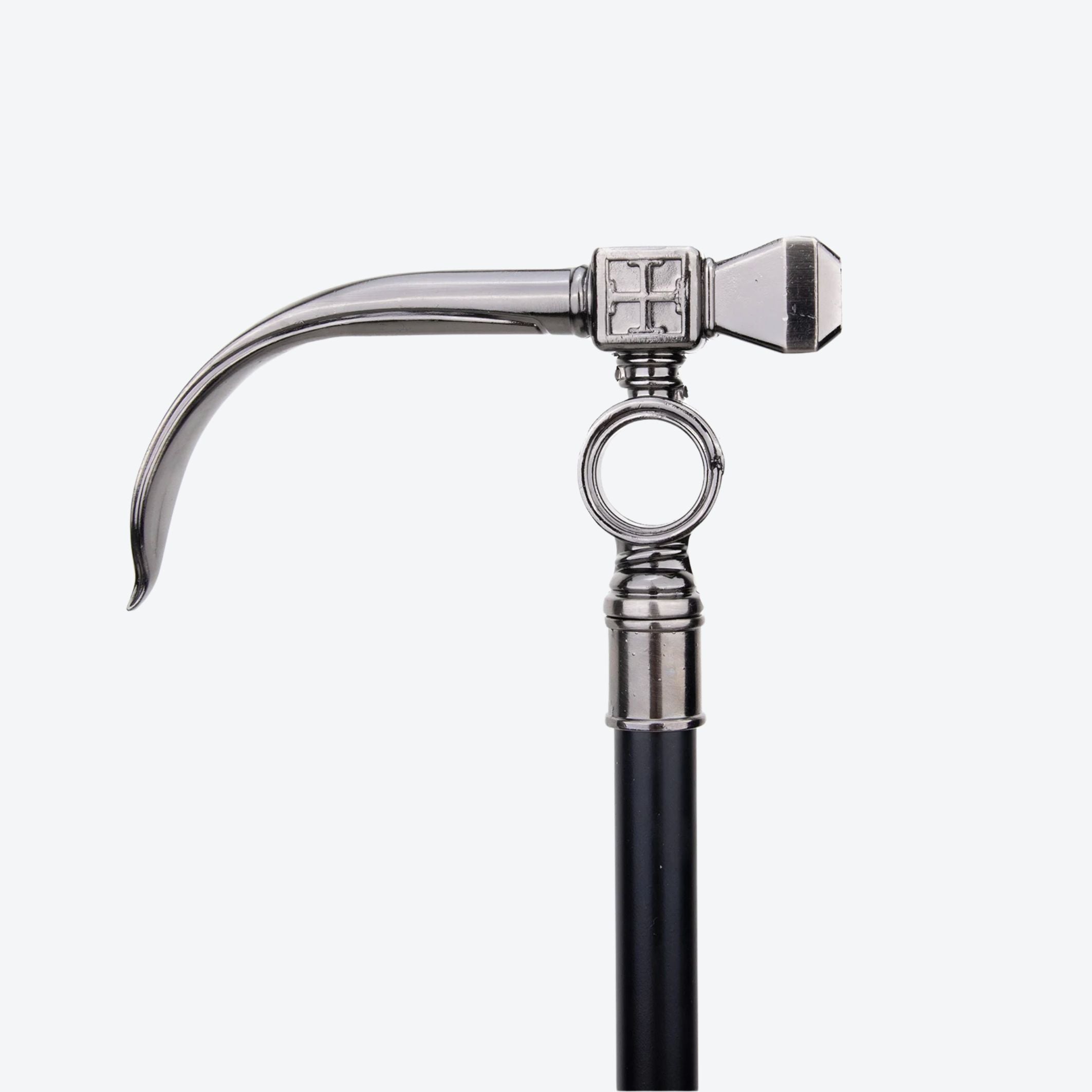 Templar Cleric's Hammer Cane in Steel - Bastoni