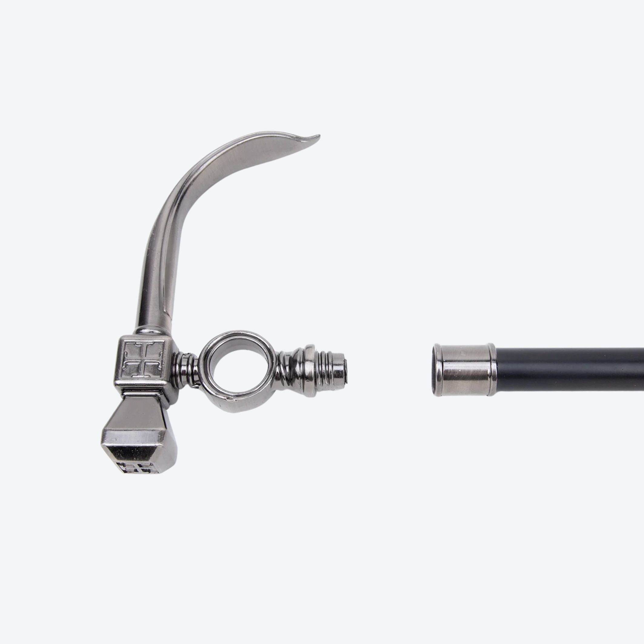 Templar Cleric's Hammer Cane in Steel - Bastoni