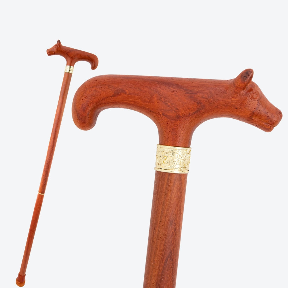 The Vintage Noble Bear Wooden Classic Cane-Bastoni Co