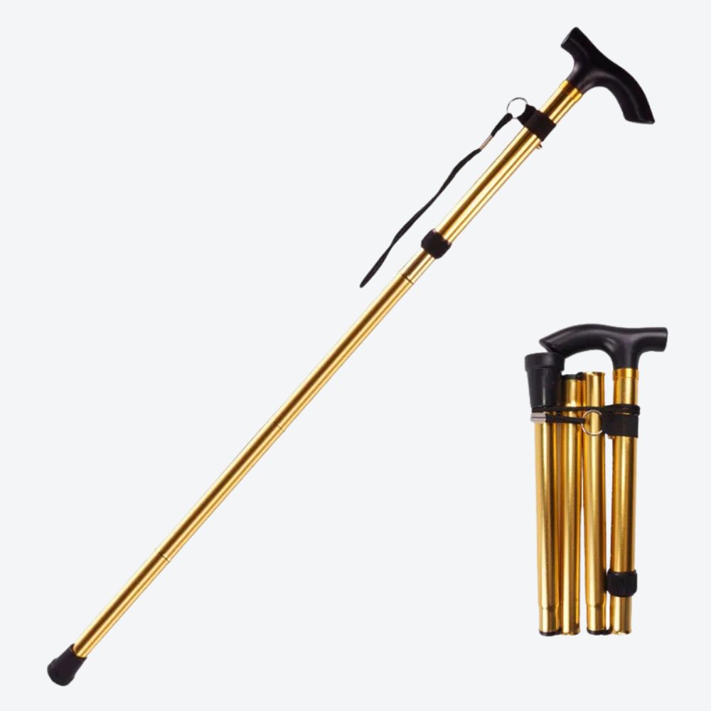Bastoni Red 4-Section Articulated Aluminum Cane