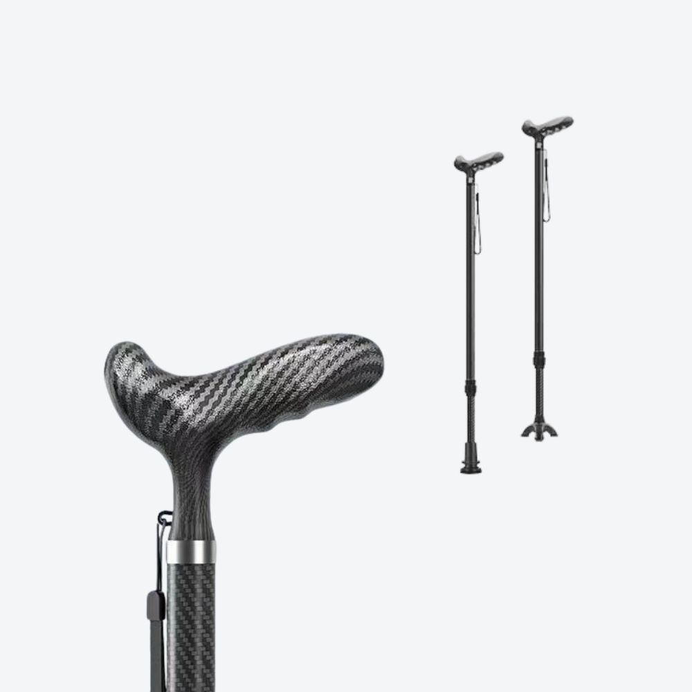 Bastoni Ergonomic Ultralight and Adjustable Carbon Fiber Cane