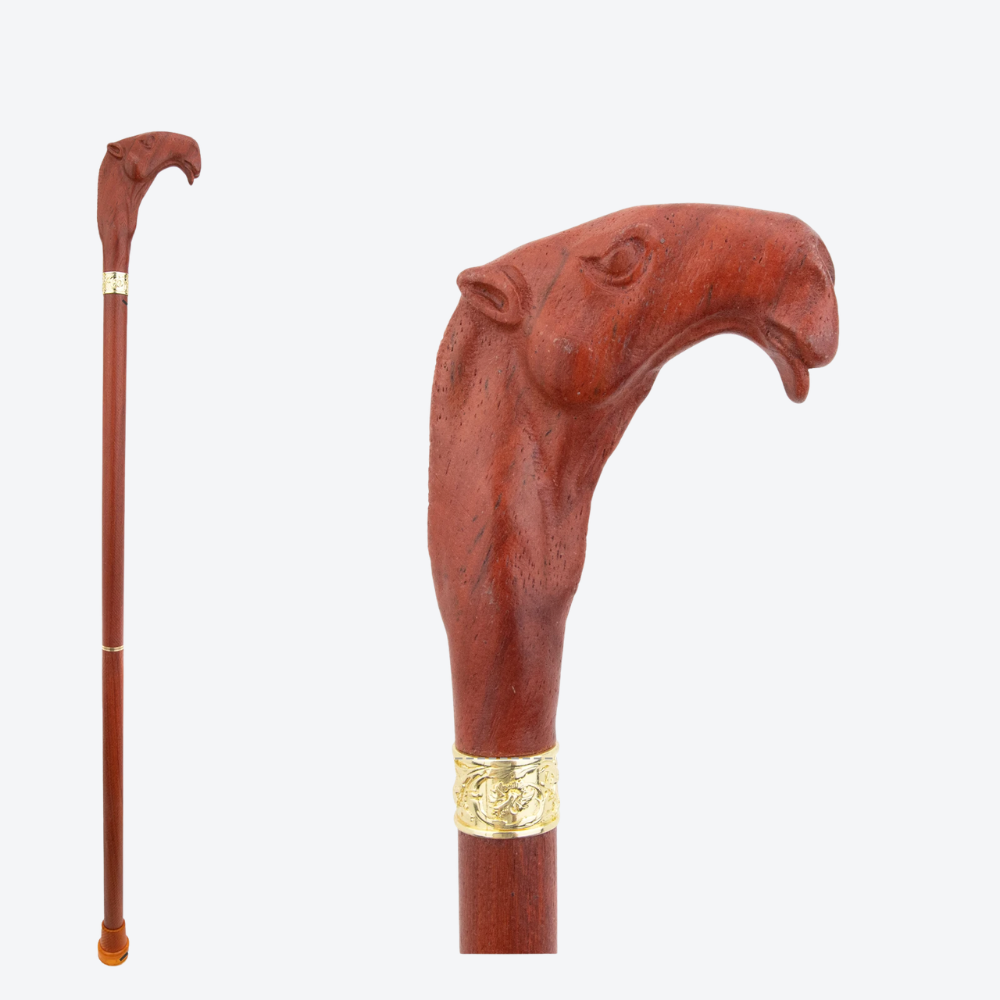 Vintage Desert Camel Wood Walking Stick-Bastoni UK