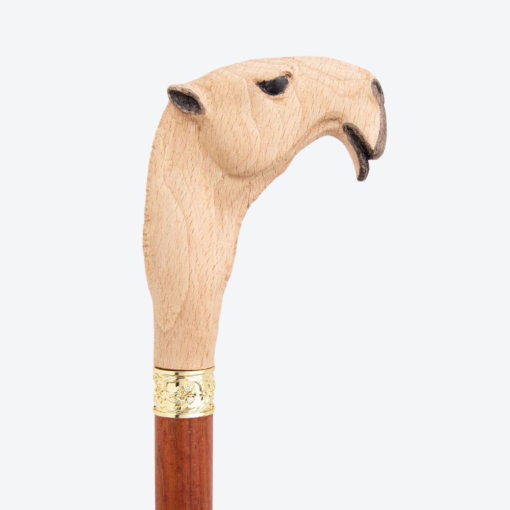 Vintage Desert Camel Wooden Walking Stick Beige-Bastoni UK