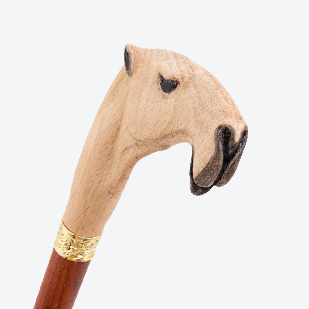 Vintage Desert Camel Wooden Walking Stick Beige-Bastoni UK