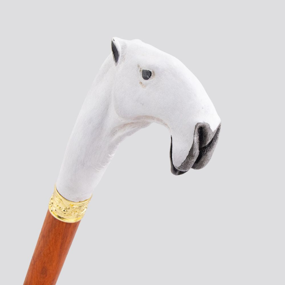 Vintage Desert Camel Wooden Walking Stick White-Bastoni UK