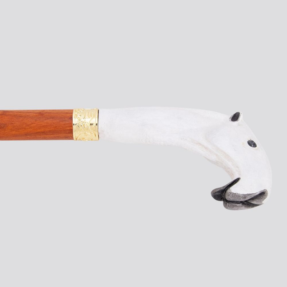Vintage Desert Camel Wooden Walking Stick White-Bastoni UK
