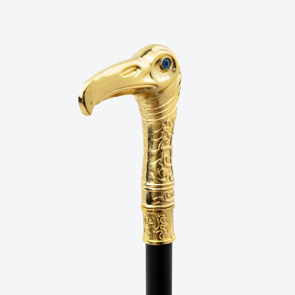 Bastoni Vintage Luxury Golden Heron Walking Stick