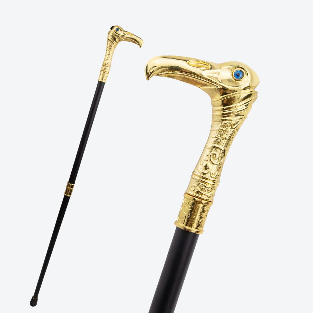 Bastoni Vintage Luxury Golden Heron Walking Stick