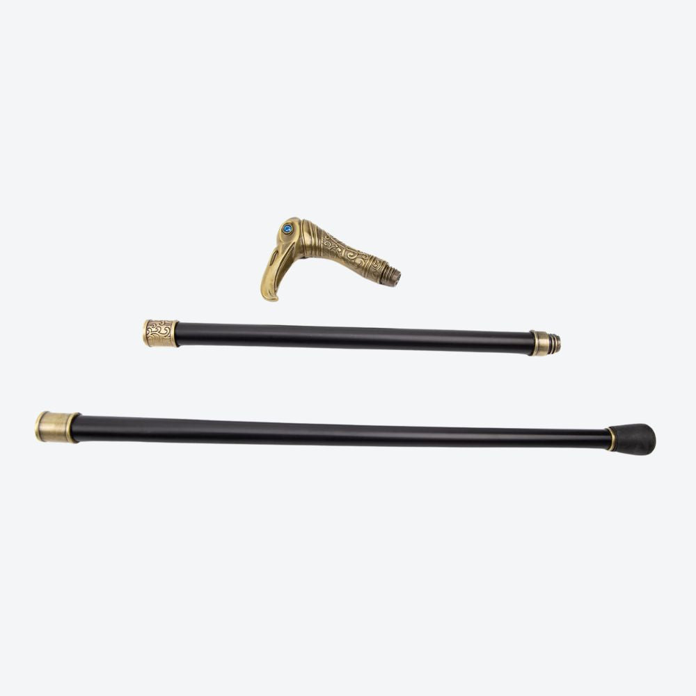 Luxury Vintage Walking Stick Noble Bronze Bastoni Heron