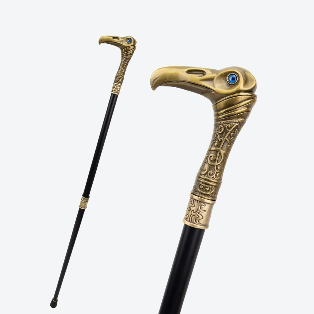 Luxury Vintage Walking Stick Noble Bronze Bastoni Heron