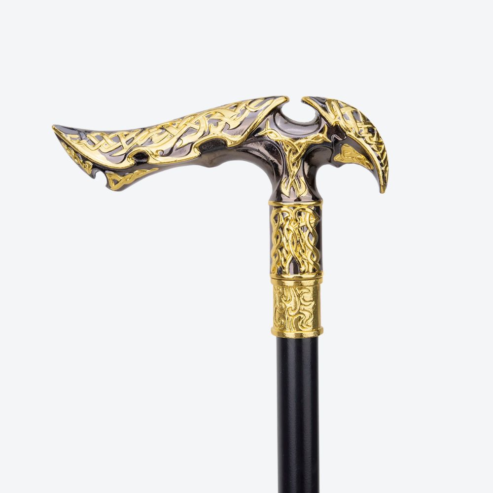Bastoni Vintage Nordic Aluminum Cane Black/Gold