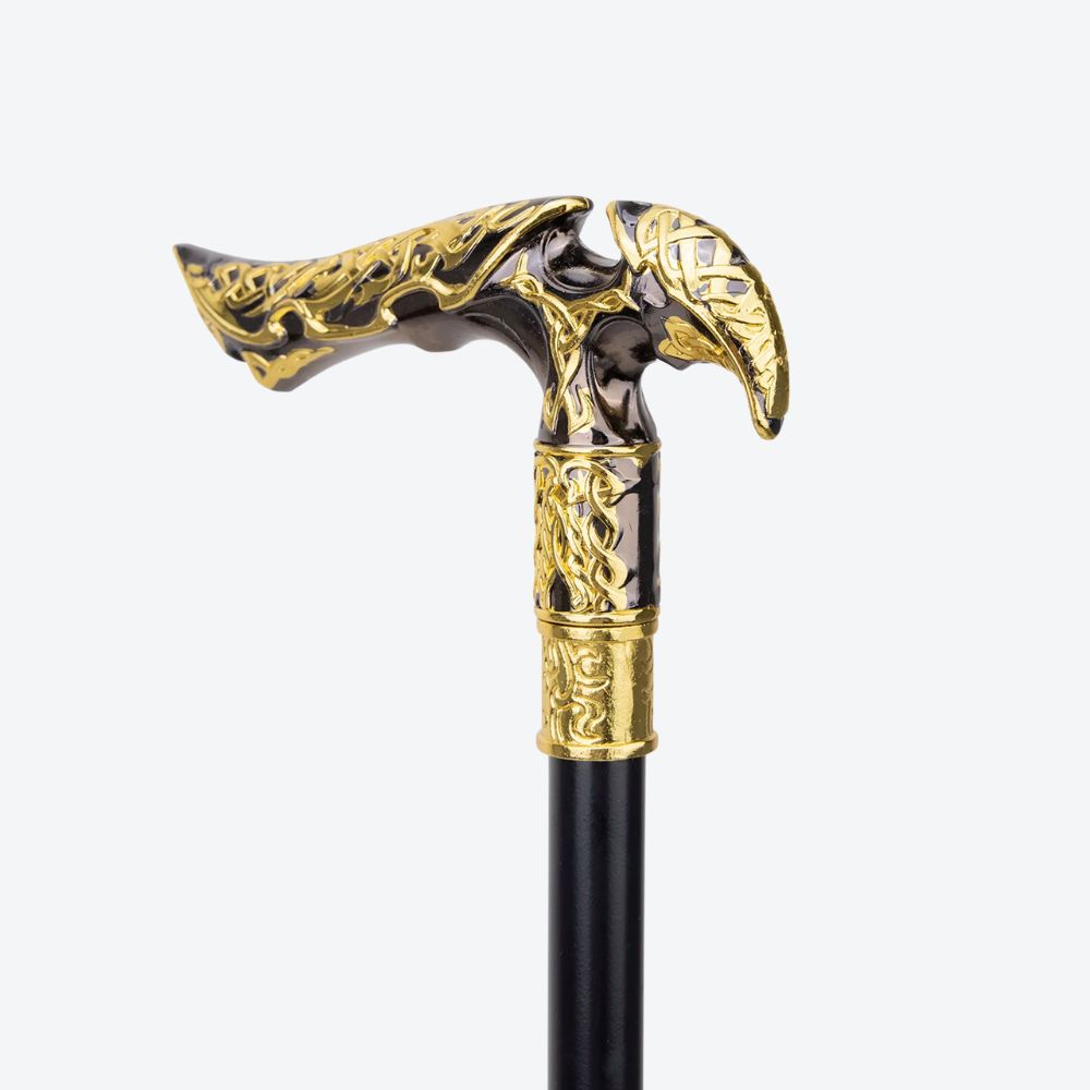 Bastoni Vintage Nordic Aluminum Cane Black/Gold