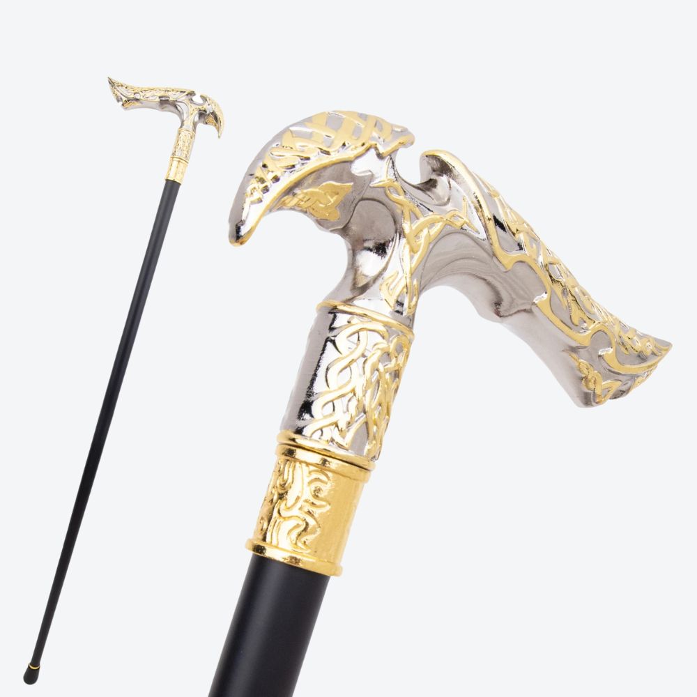 Bastoni Vintage Nordic Aluminum Cane Silver/Gold