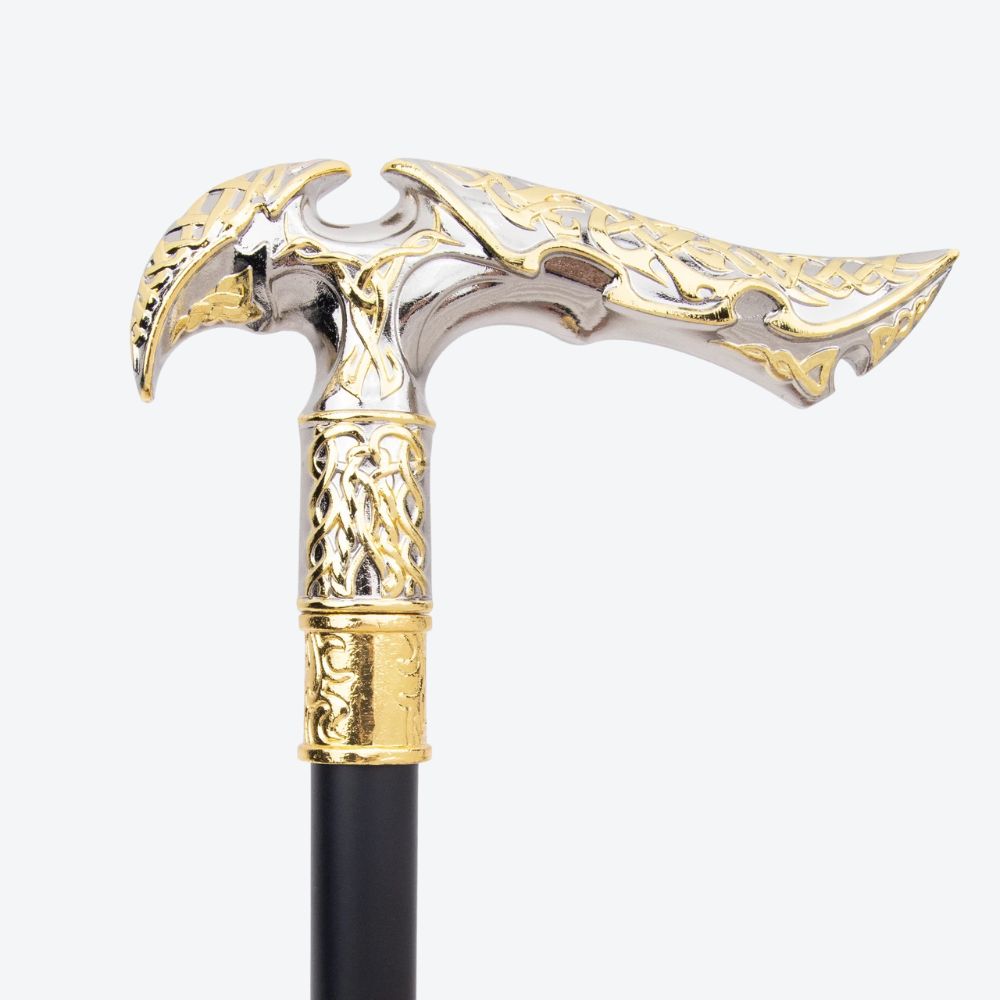 Bastoni Vintage Nordic Aluminum Cane Silver/Gold