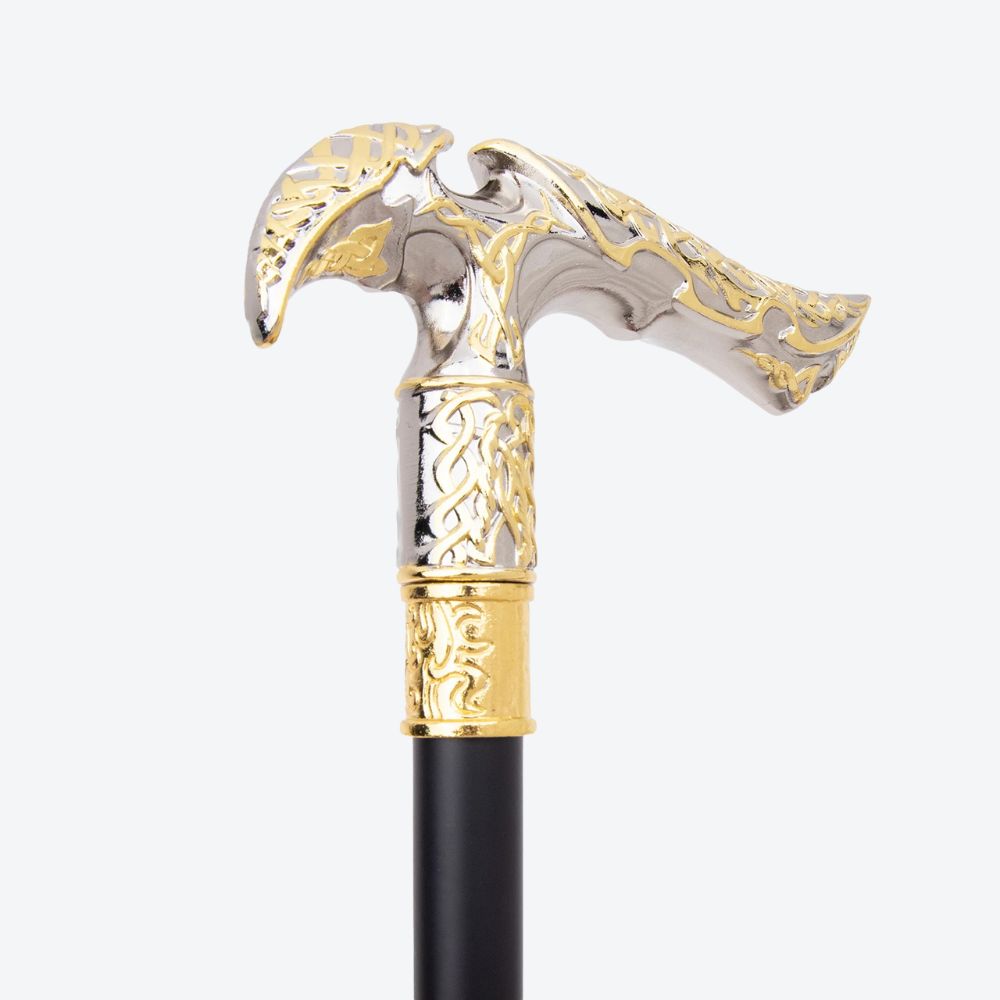 Bastoni Vintage Nordic Aluminum Cane Silver/Gold