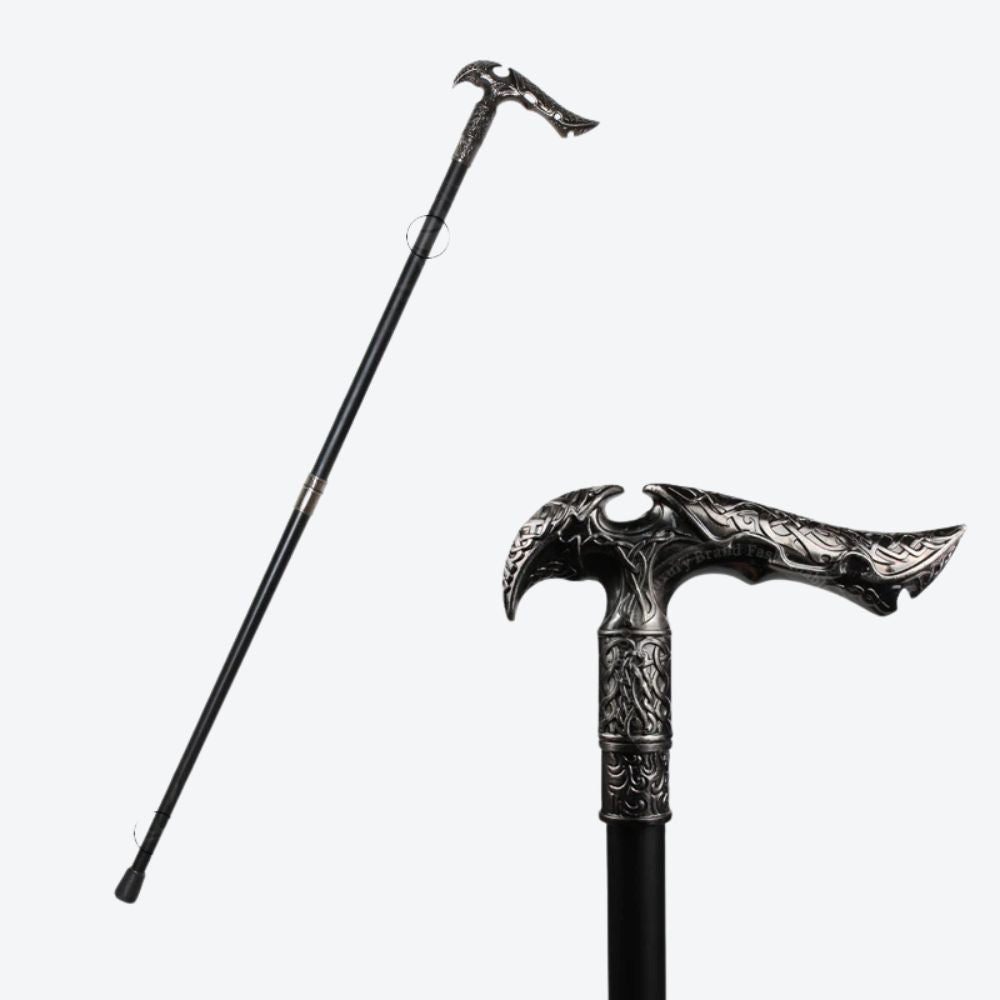 Vintage Nordic Cane Made of Aluminum Bastoni