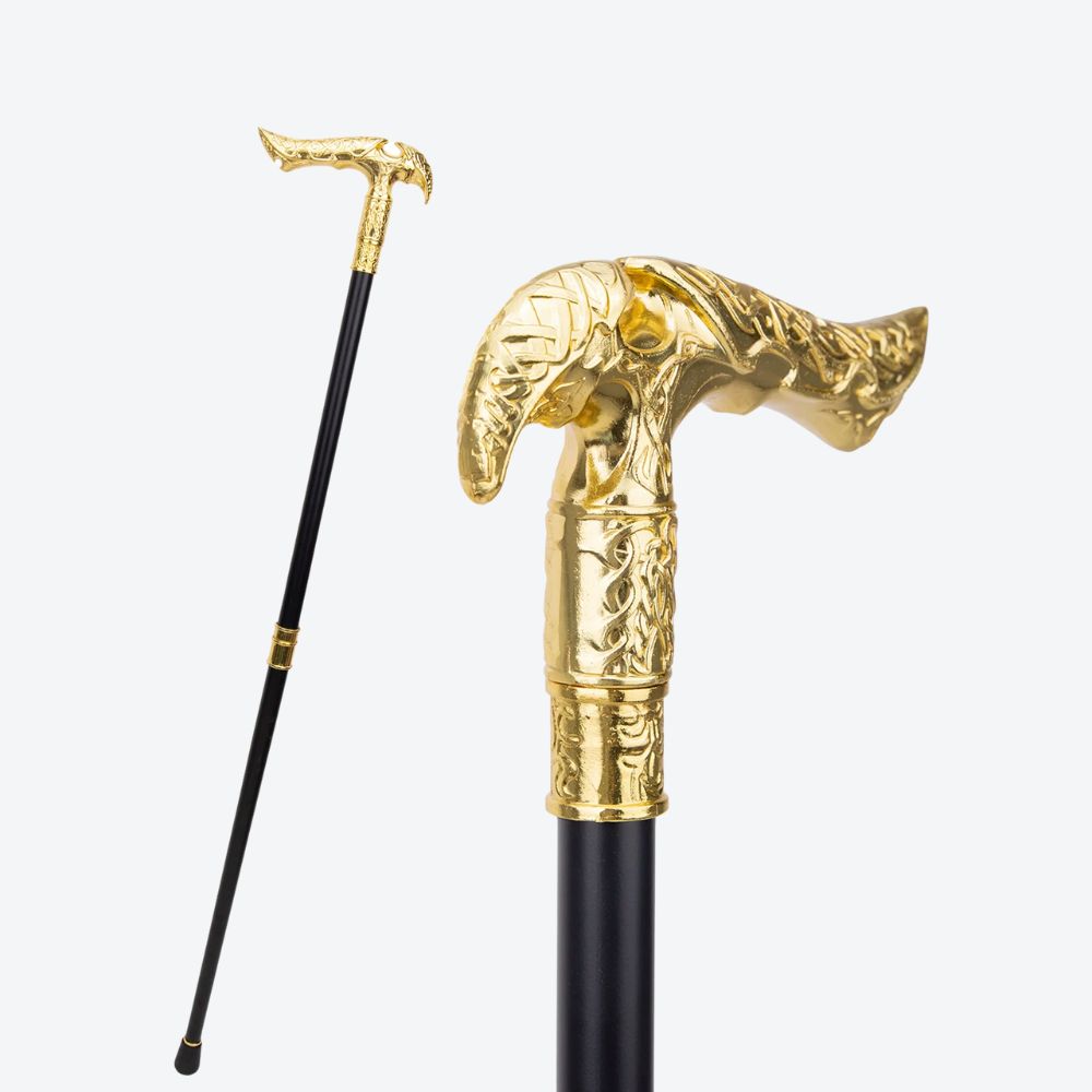 Bastoni Vintage Nordic Cane in Golden Aluminum