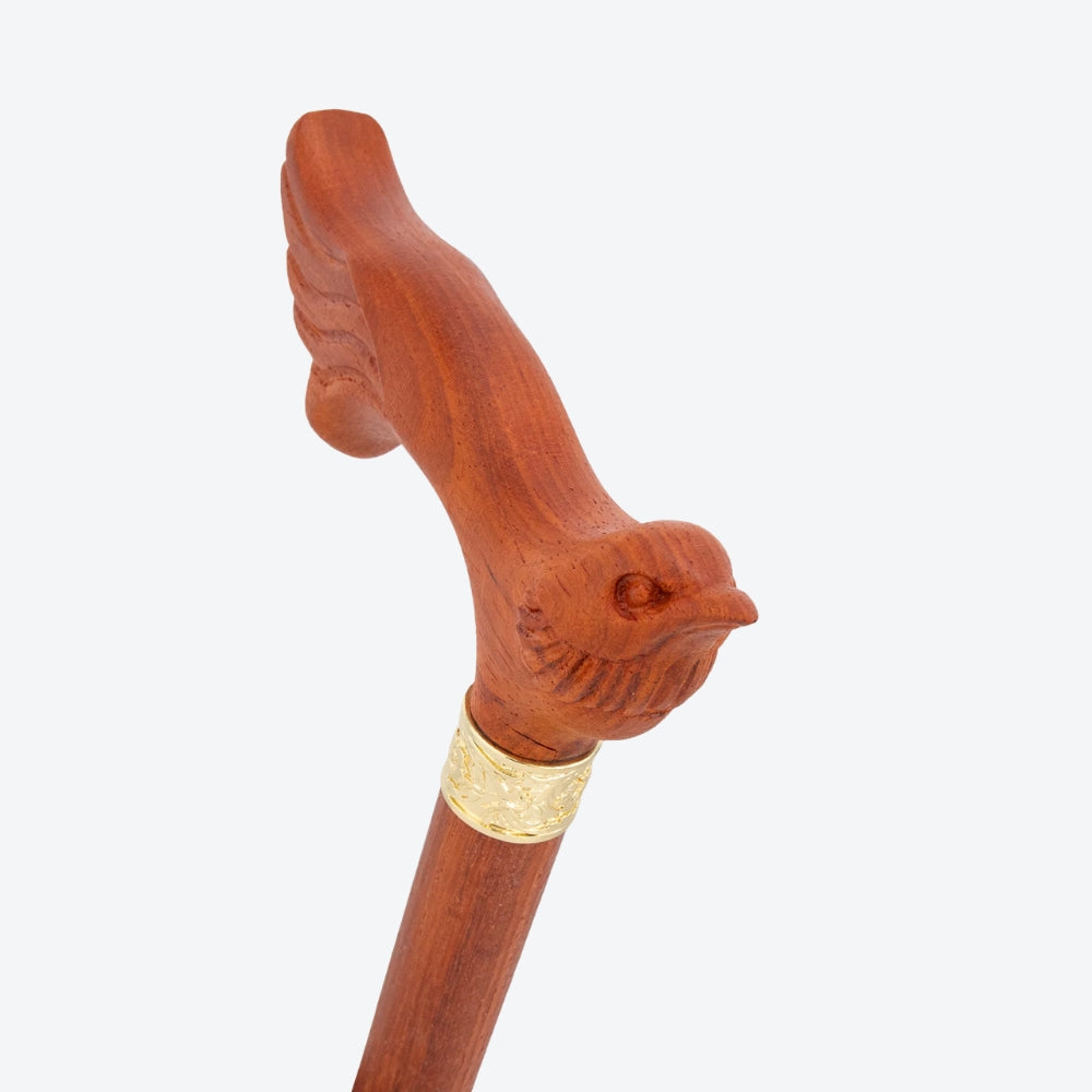 Vintage Serene Bird Wooden Classic Cane-Bastoni Co