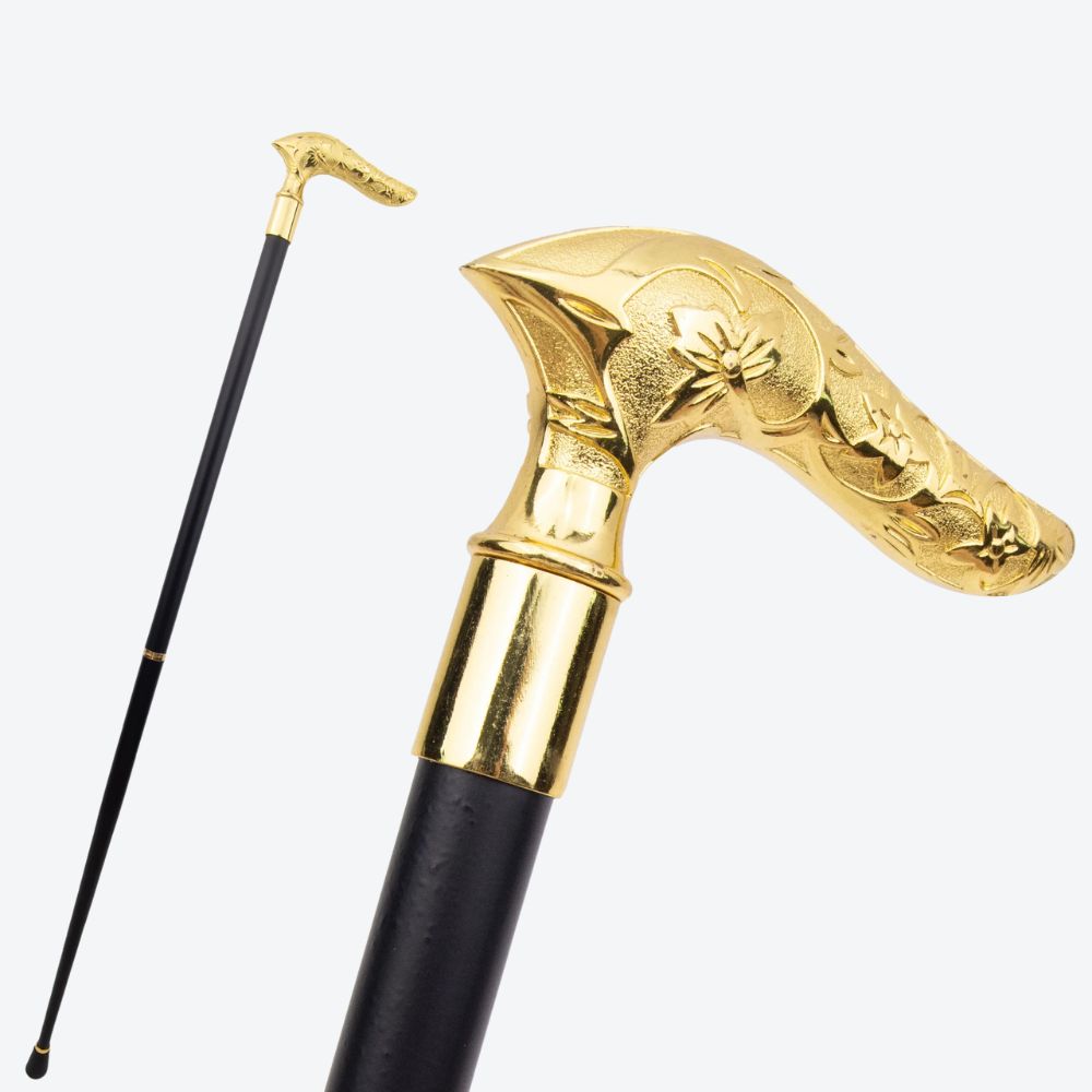 Bastoni Golden Flower Embossed Walking Stick