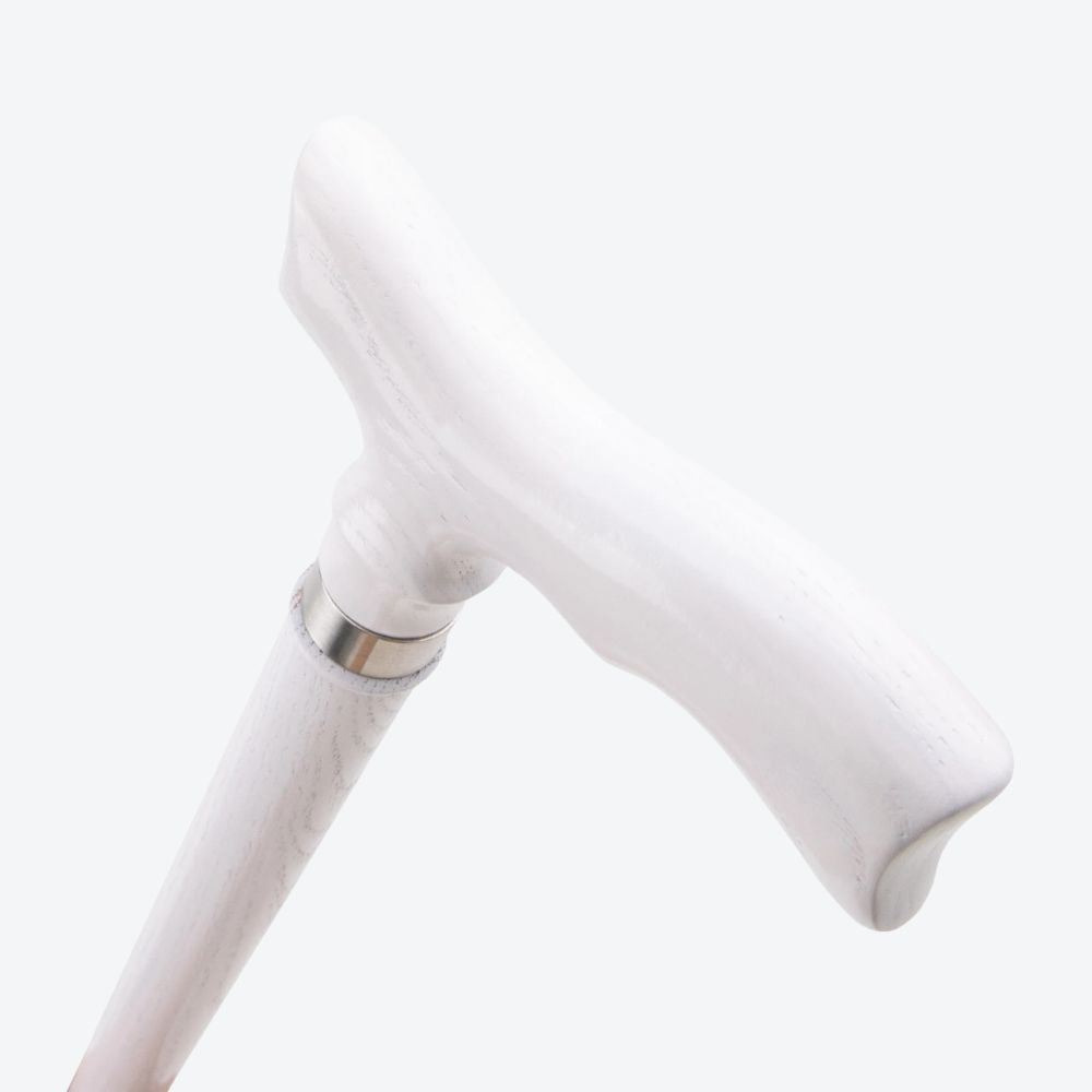 Bastoni White Fish Tail Wooden Cane