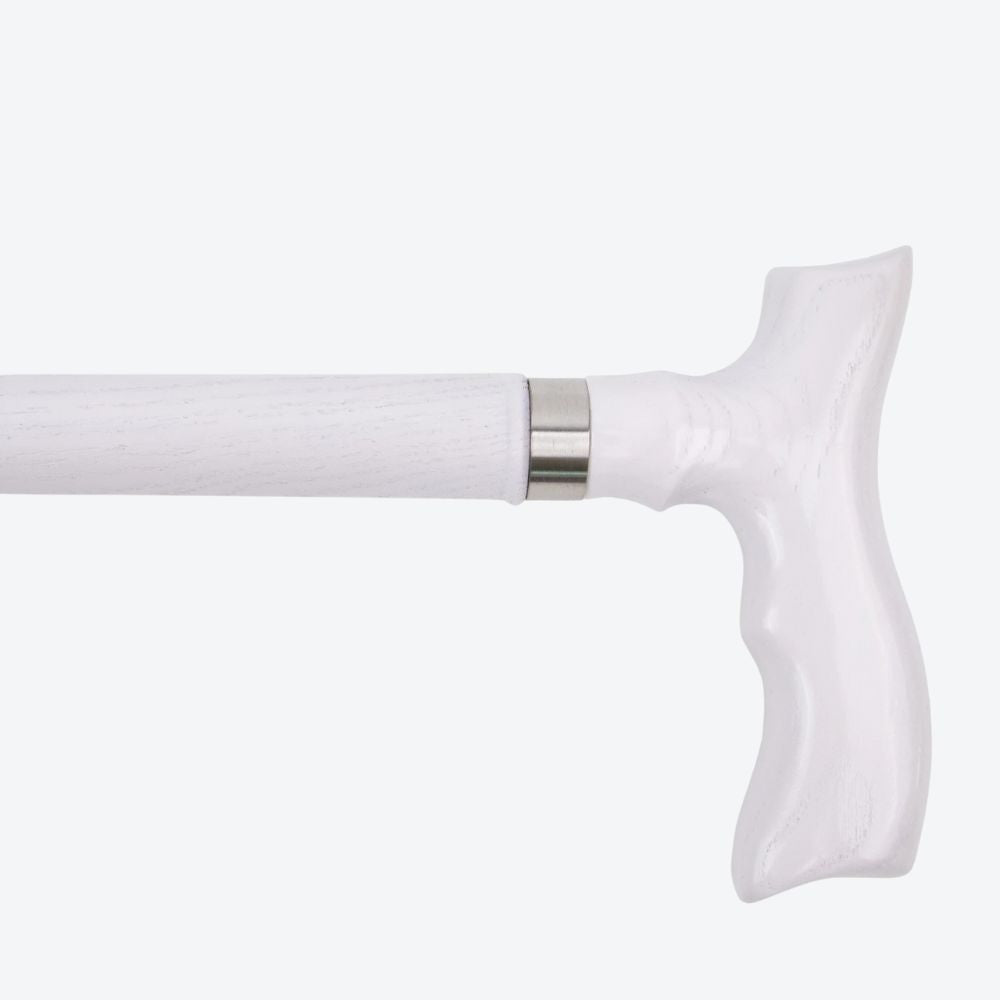 Bastoni White Fish Tail Wooden Cane