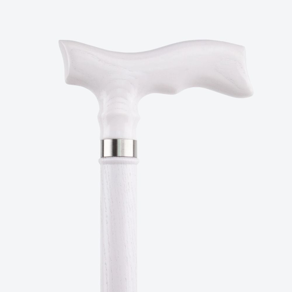 Bastoni White Fish Tail Wooden Cane