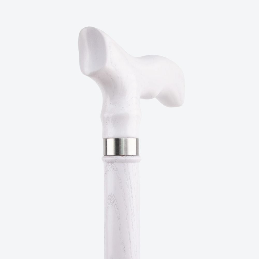 Bastoni White Fish Tail Wooden Cane